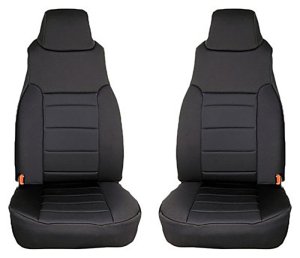 Jeep Wrangler Neoprene Seat Covers - Front - Rugged Ridge - Black - `97-`02